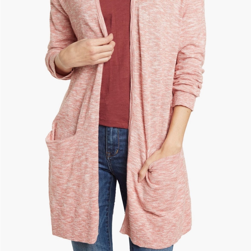 Madewell summer Ryder Pink Cardigan Sweater xxs
